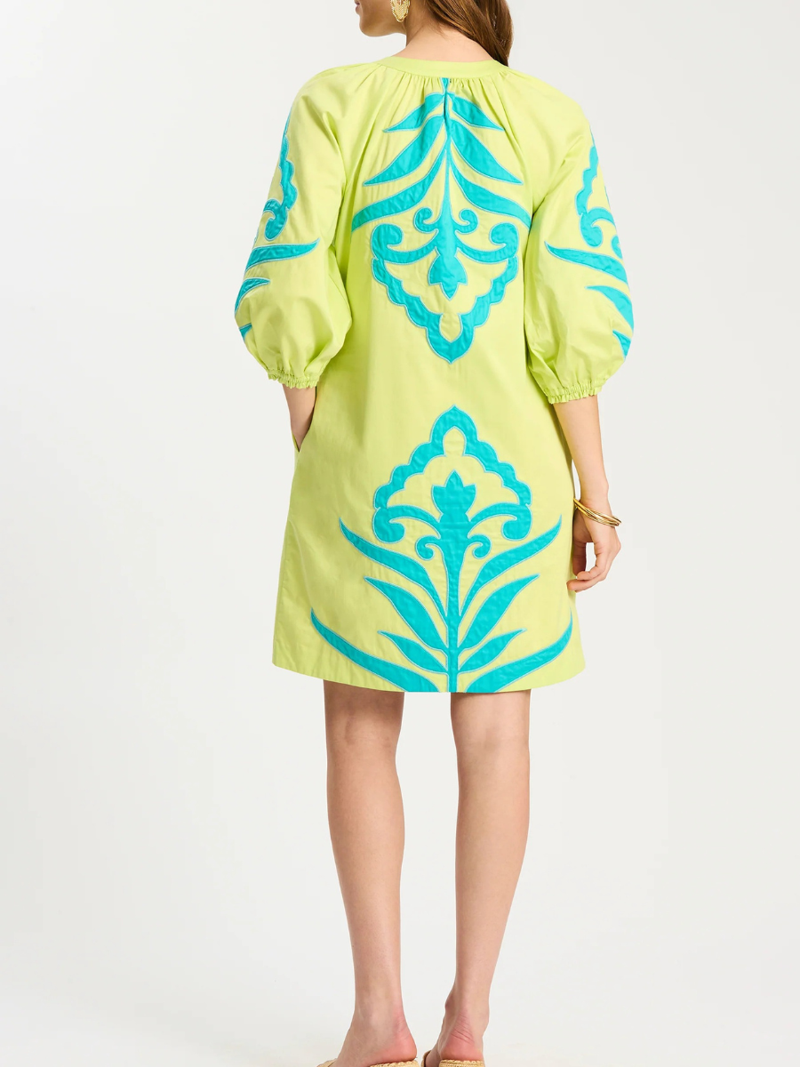 Sarah Applique Dress
