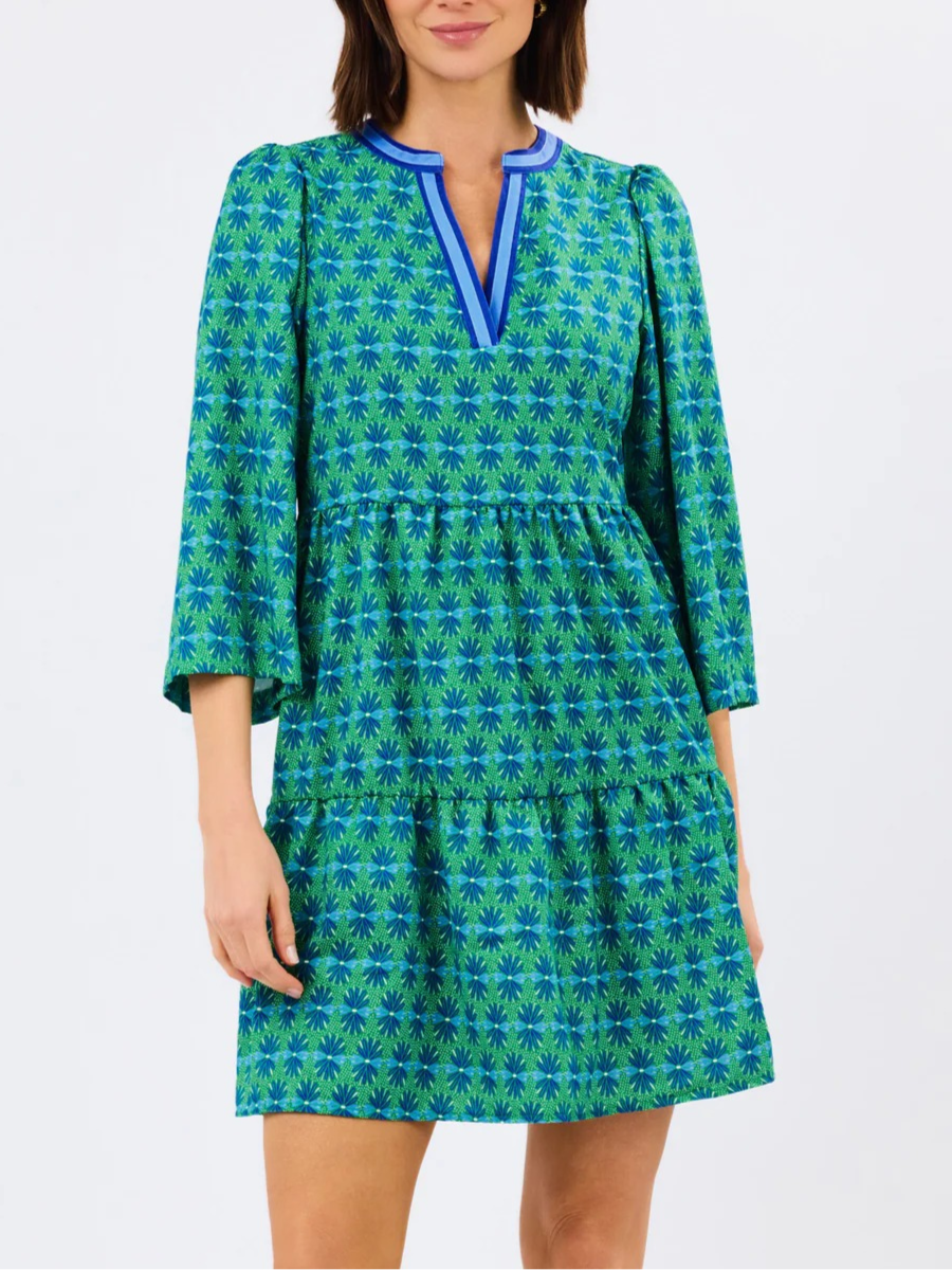 Cooper Dress | Daisy Chain Green