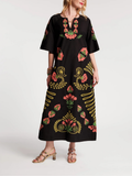 Embroidered Charming Caftan