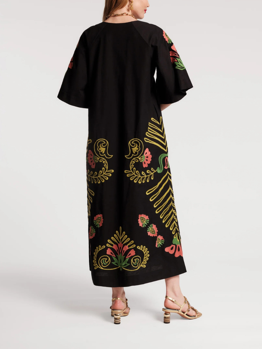 Embroidered Charming Caftan