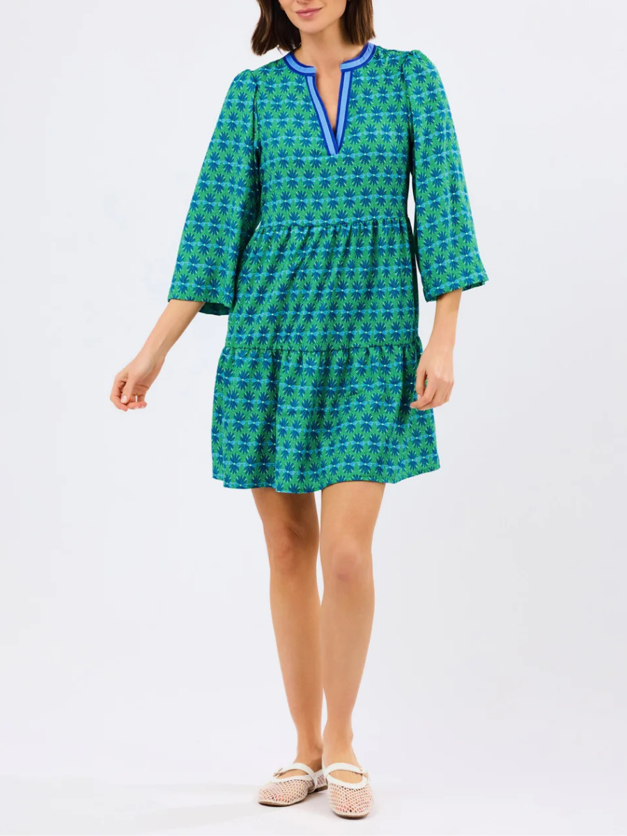 Cooper Dress | Daisy Chain Green