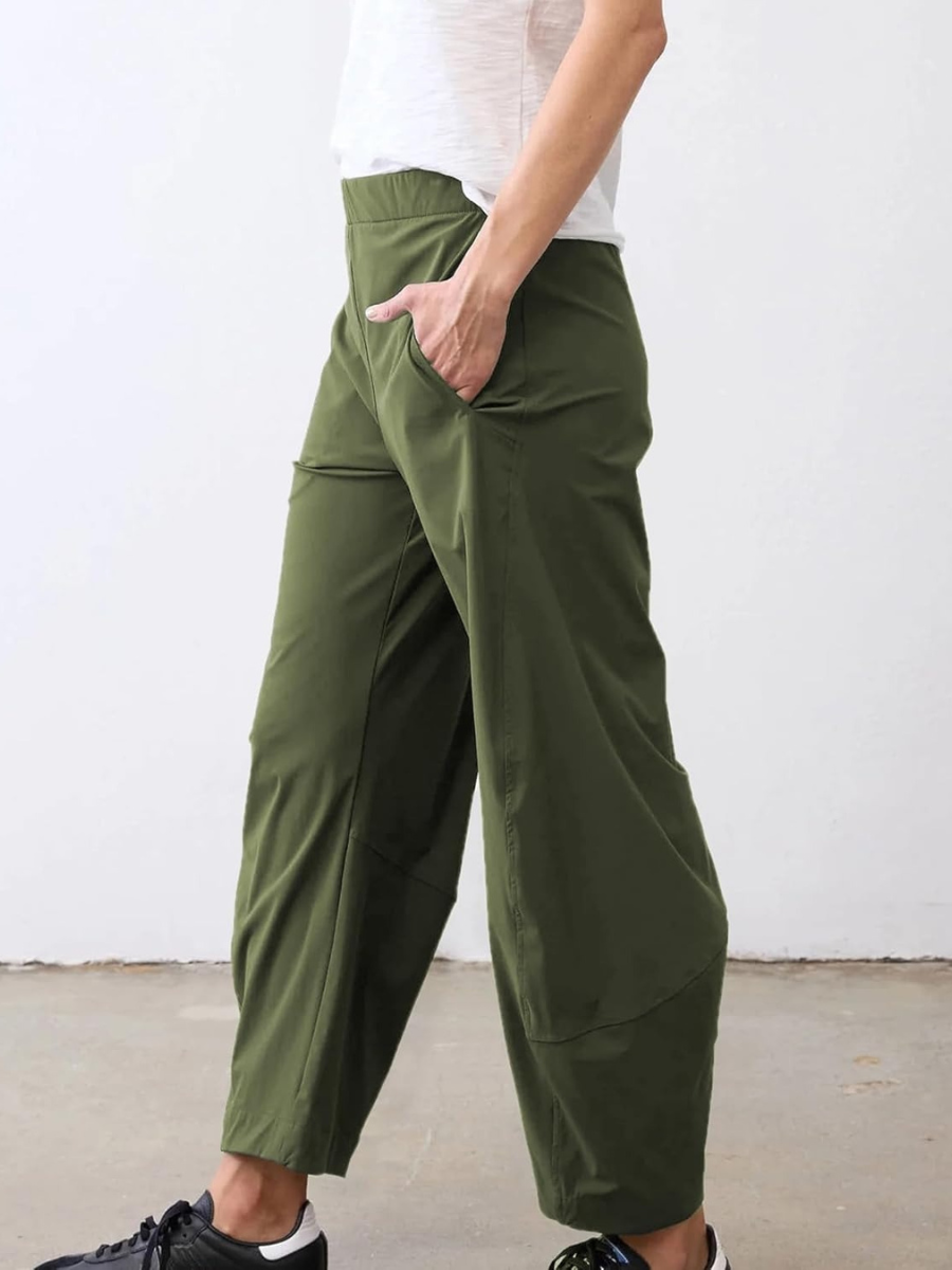 Women Barrel Travel Pants
