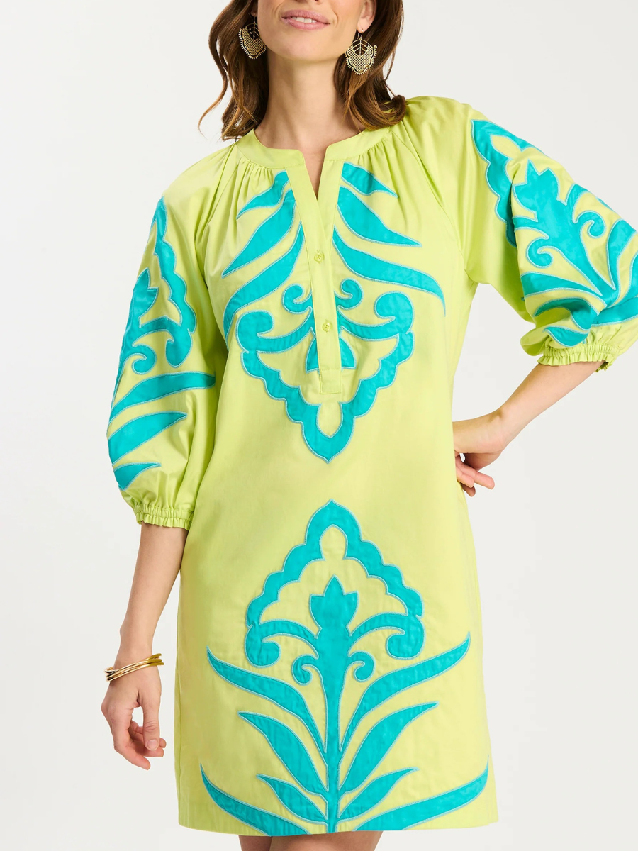 Sarah Applique Dress
