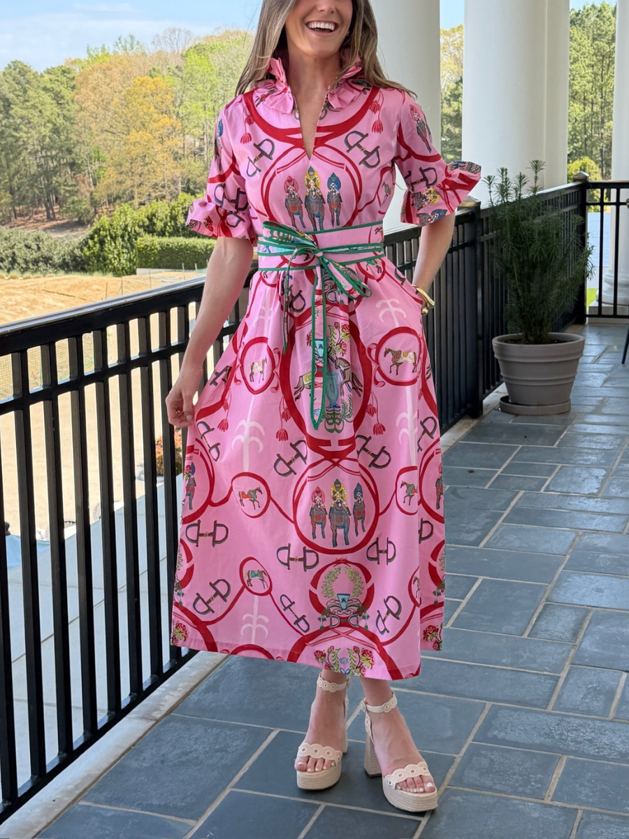 The Derby Day Midi Dress