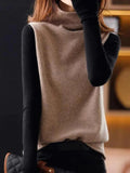 Mod Color Block Turtleneck Sweater