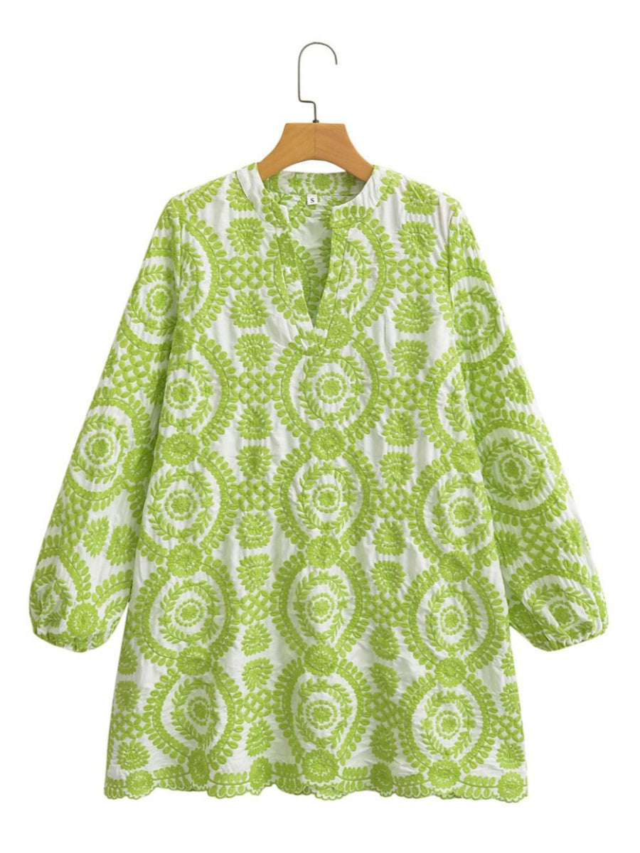 Perfect Embroidery Mini Dress