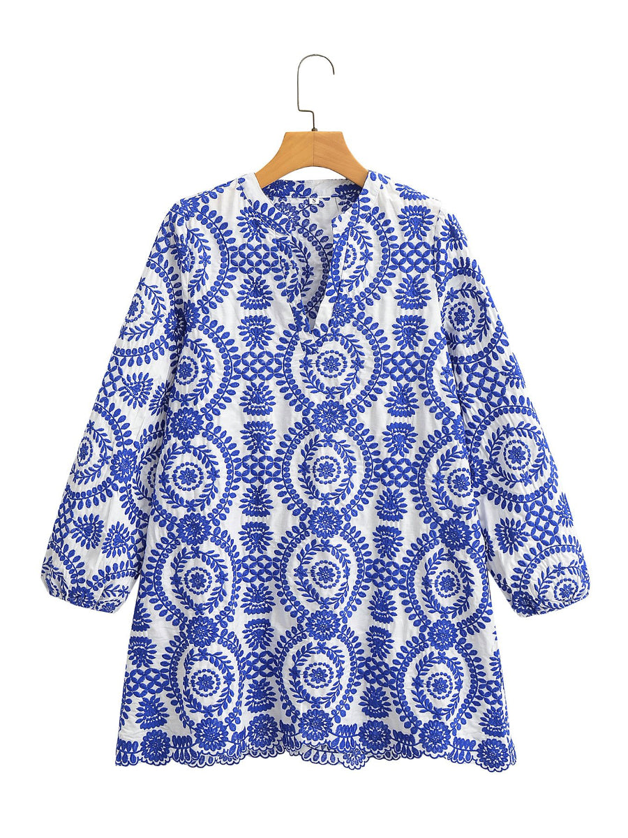 Perfect Embroidery Mini Dress