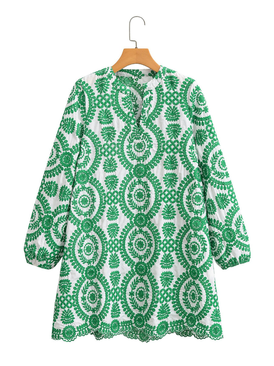 Perfect Embroidery Mini Dress