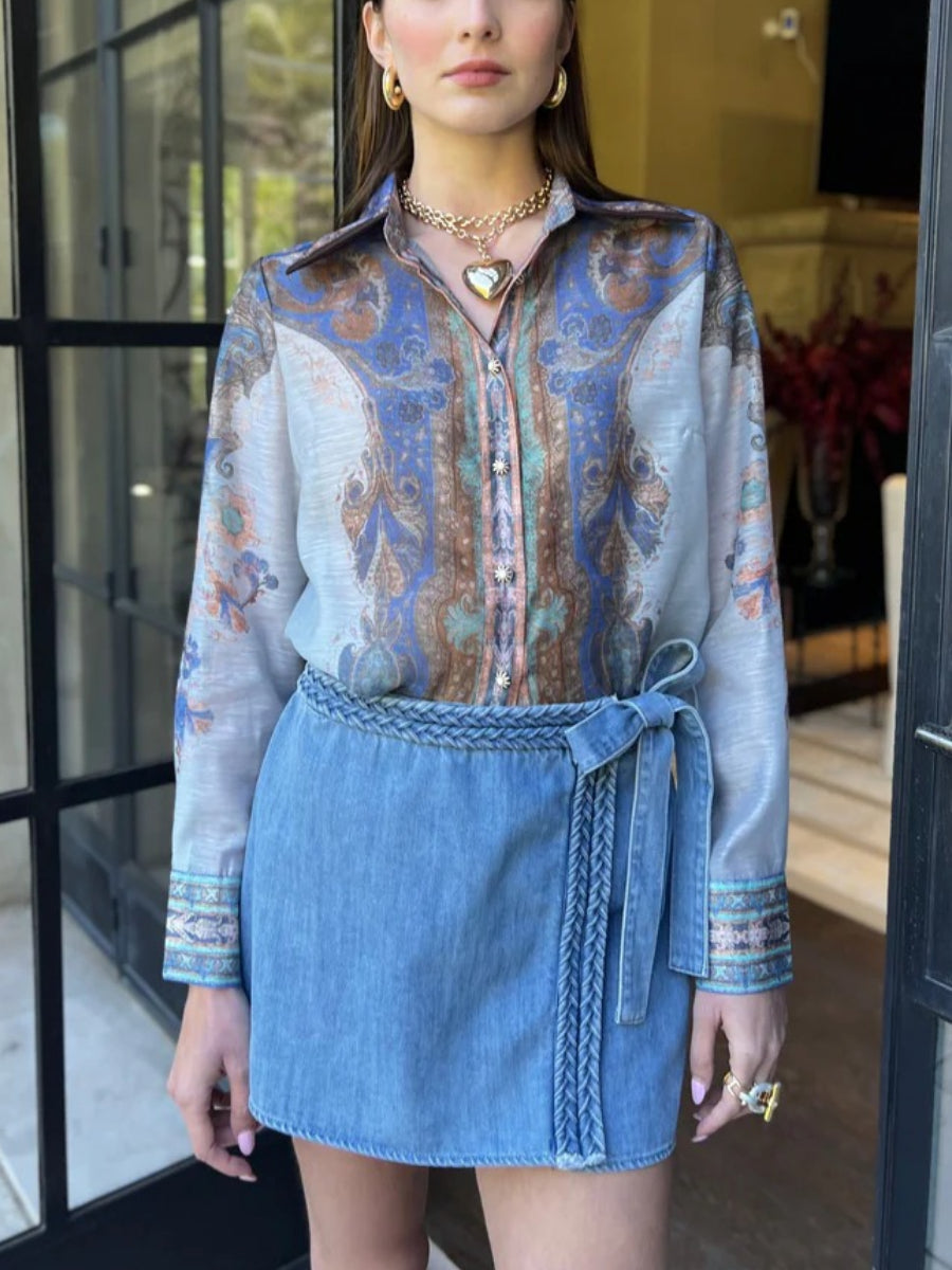 Katherine Long Sleeve Button Down Set Dress